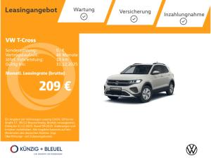 Volkswagen T-Cross Life 1.0 l TSI 5-Gang LICHT&SICHT+NAVI+GJR+REAR VIEW+ABGED.SCHEIBEN+AHK
