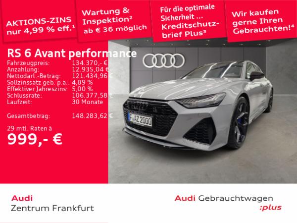Audi RS6 Avant performance tiptronic