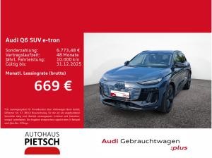 Audi Q6 e-tron performance S Line TechPro Pano B&O