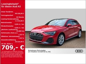 Audi A3 Sportback 40 TFSI e S-LINE+PANO+NAVI+LEDER+VIRTUAl
