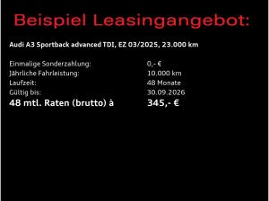 Audi A3 Sportback advanced 35TDI S-tronic / Navi, RFK