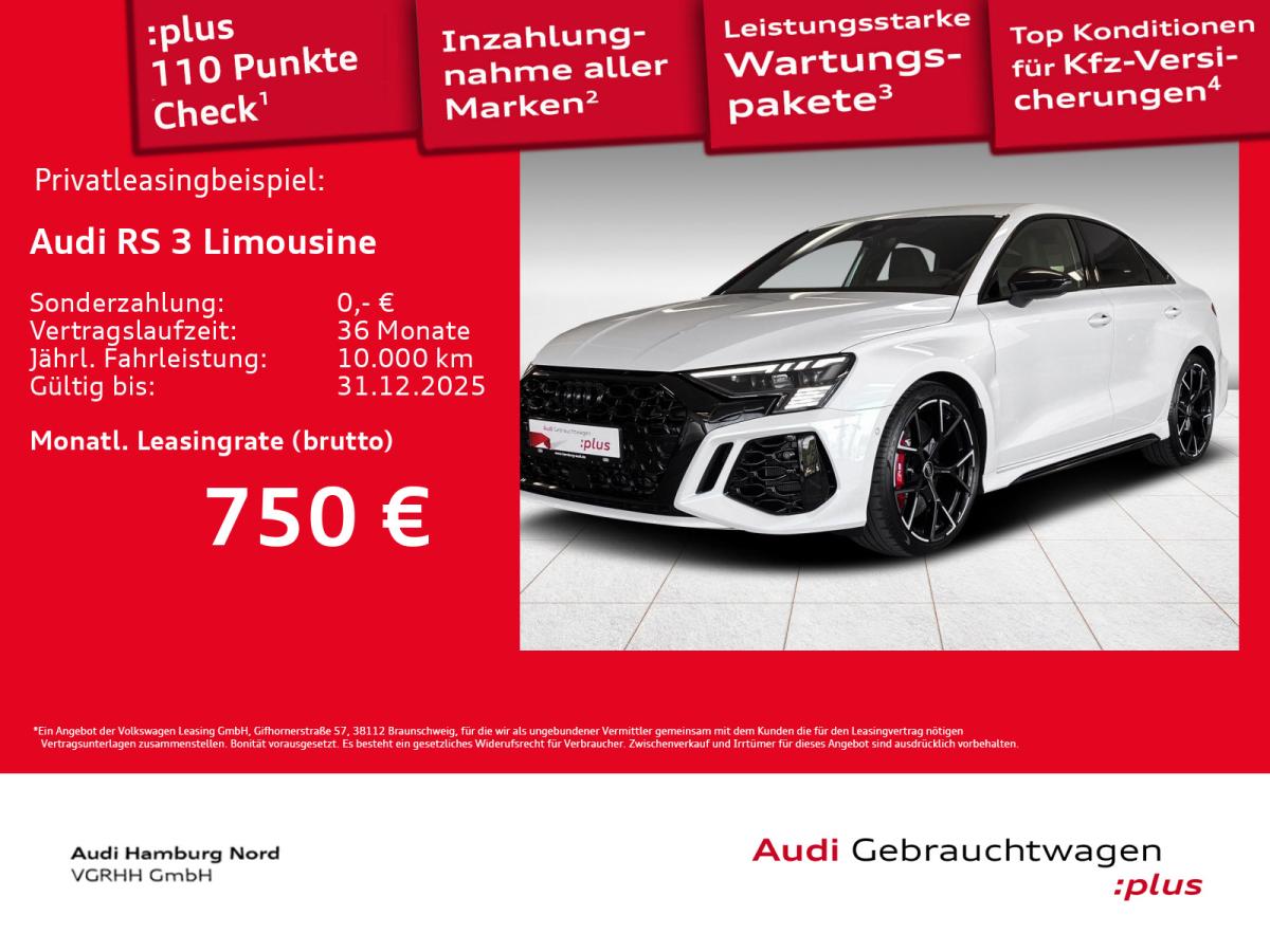 Audi RS3 RS 3 Limousine 2.5 TFSI Sportabgas 280km/h B&O