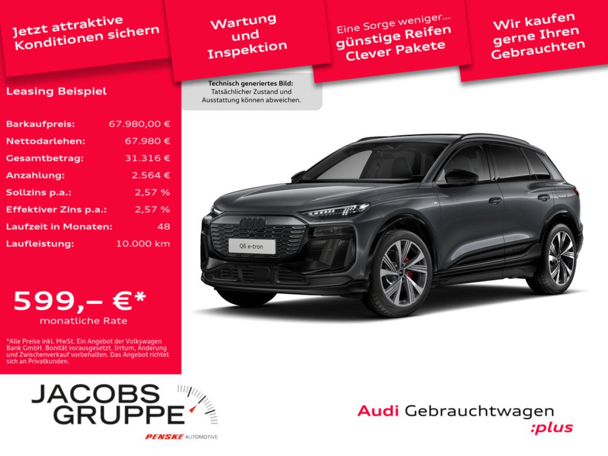 Audi Q6 e-tron perf. S line/0,25%/Luft./Matrix/HuD/Pano/360°/B+O/21Zoll