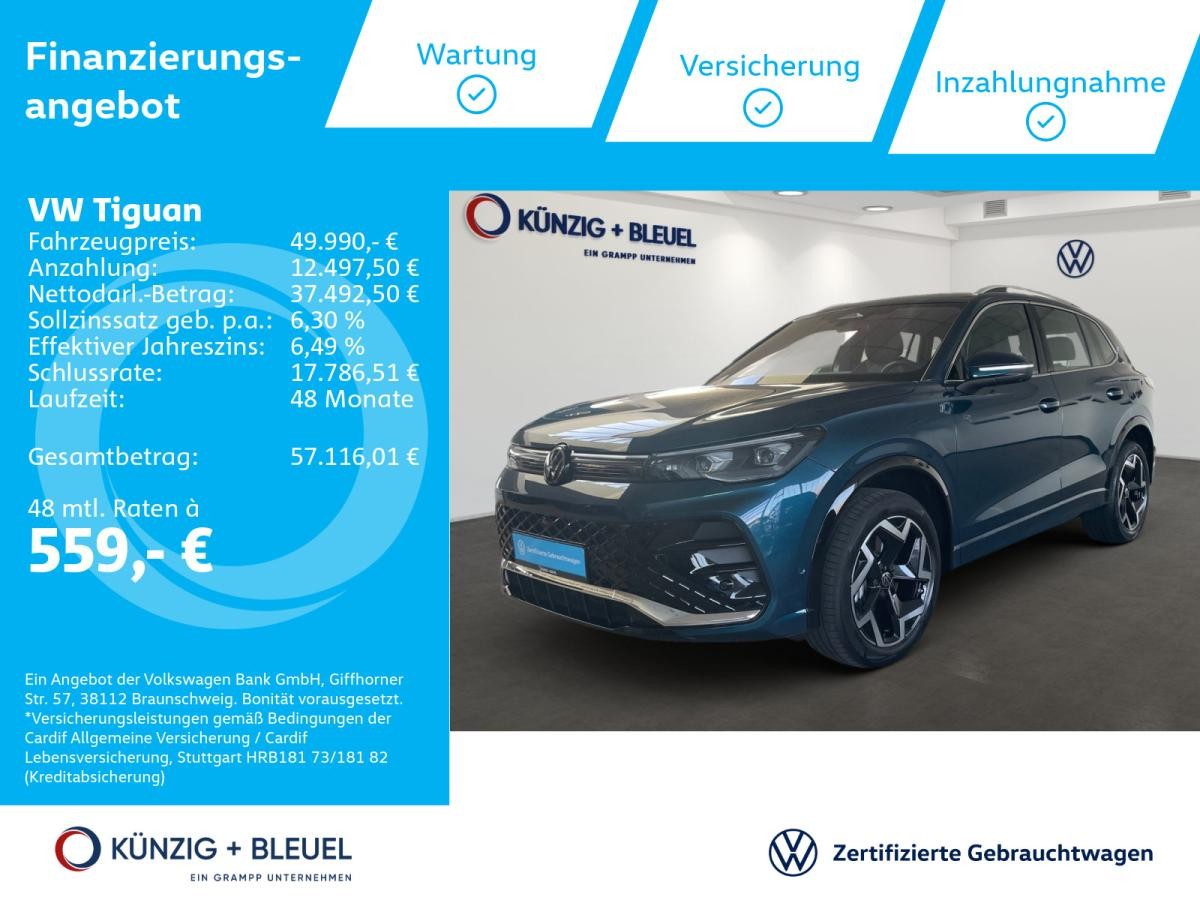 Volkswagen Tiguan R-Line 2.0TDI DSG 4Motion +AHK+STDHZ+LEDER+