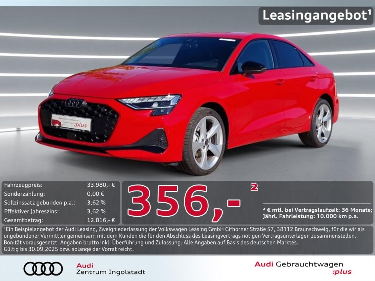 Audi A3 Limousine 30 TFSI S line STHZG LED SONOS HuD advanced