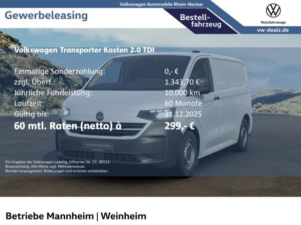 Volkswagen Transporter Kasten KR 2.0 TDI LED DAB APP ZV PDC