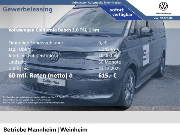 Volkswagen California Beach Tour 2.0 TSI OPF DSG