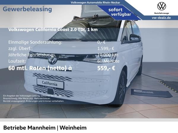 Volkswagen California Coast 2.0 TDI SCR DSG