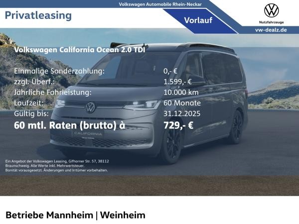 Volkswagen California Ocean 2.0 TDI DSG AHK LED Allwetter