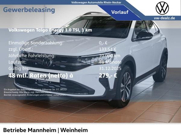 Volkswagen Taigo Energy 1,0 l TSI DSG NAVI LED Klima ALU