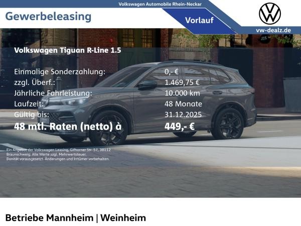 Volkswagen Tiguan R-Line 1.5 l eHybrid DSG AHK NAVI LED DAB