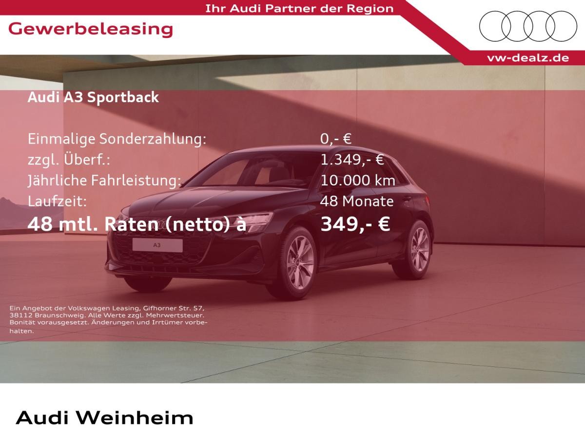 Audi A3 Sportback TFSI e S tronic LED Navi Virtual-Cockpit