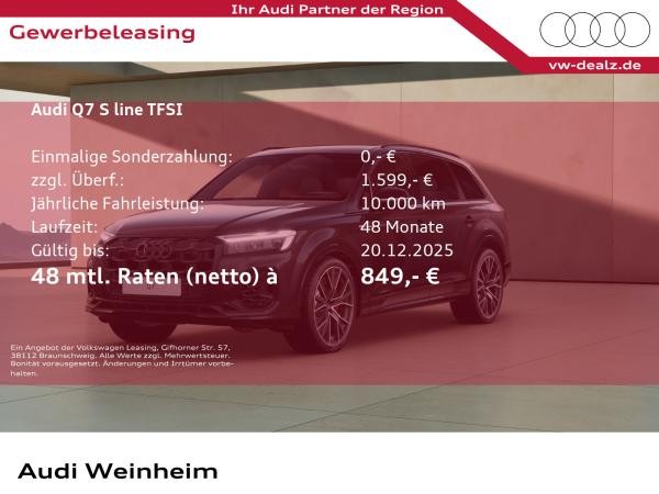 Audi Q7 SUV S Line TFSI e quattro AHK 22" Head-Up LED