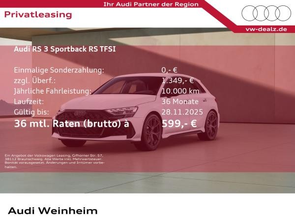 Audi RS3 Sportback S tronic LED DAB Klima ALU 19"