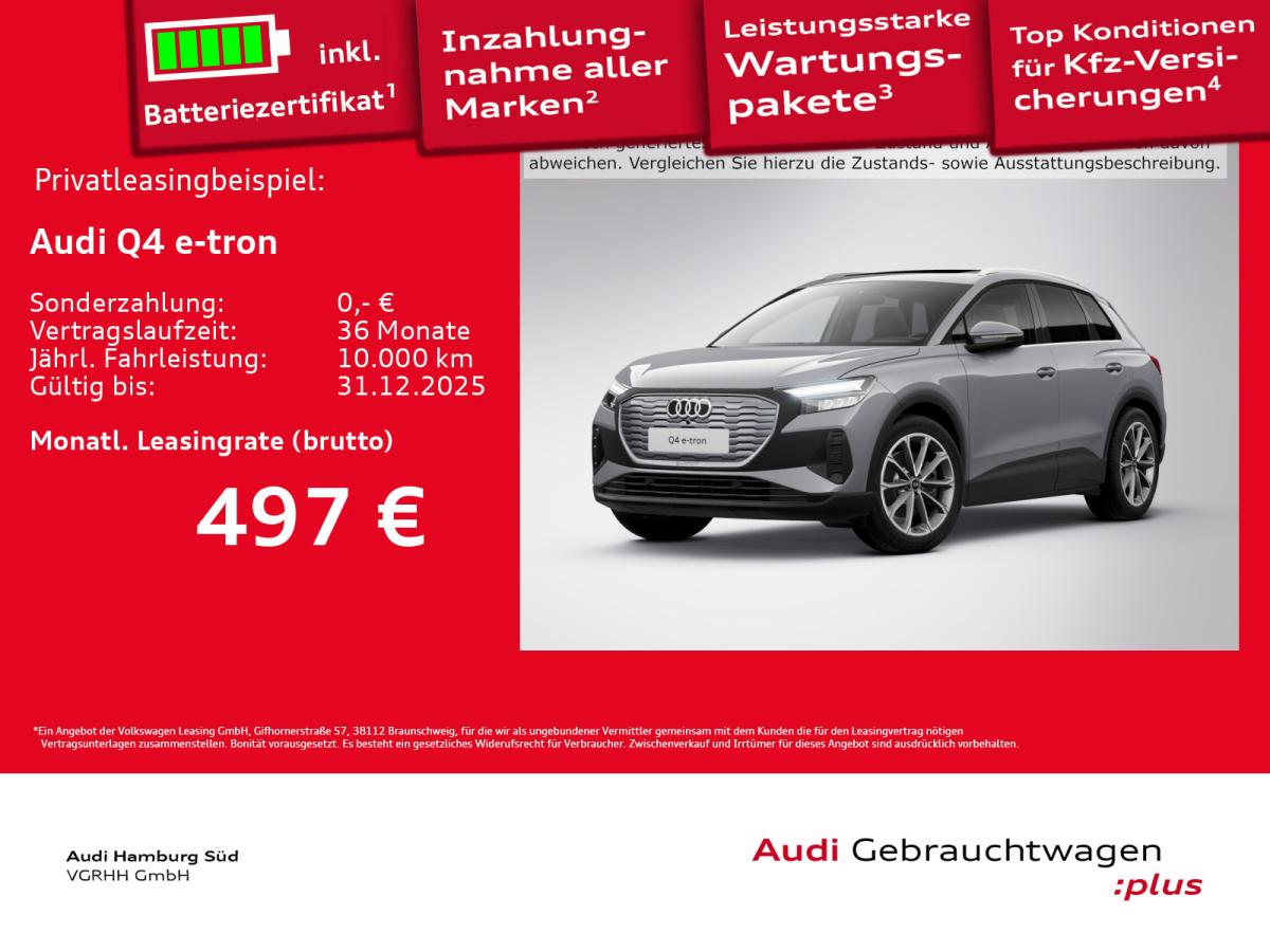 Audi Q4 e-tron Q4 45 e-tron 2xS LINE/PANO/ACC/NAVI/W-PUMPE/LM20