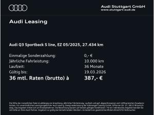 Audi Q3 Sportback S line 35 TFSI S tronic