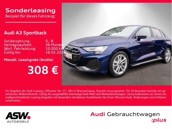 Audi A3 Sportback S line 35TDI Stronic NAVI LED ACC // Sofort verfügbar!!!
