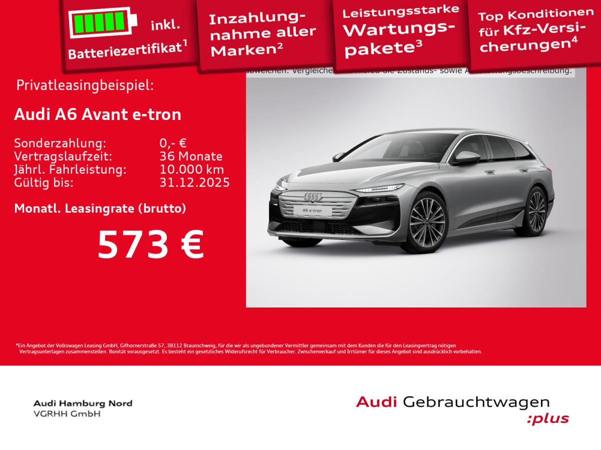 Audi A6 e-tron A6 Avant e-tron performance AHK ACC Matrix Luft