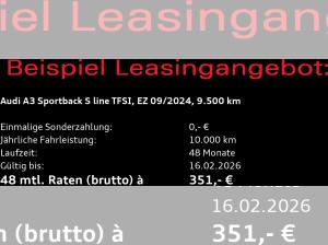 Audi A3 Sportback S-Line 35TFSI S-tronic / Sonos, AHK