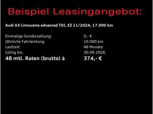 Audi A3 Limousine advanced 35TDI S-tronic / Navi, LED