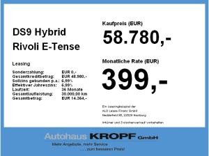 DS Automobiles DS 9 Hybrid Rivoli E-Tense Fin. ab 2,99% Leder SD