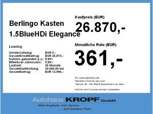 Citroën Berlingo Kasten 1.5BlueHDi Fin. 2,99 % Navi,DAB