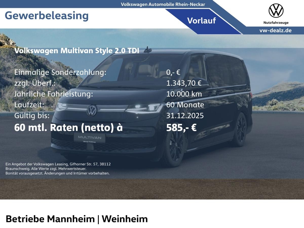 Volkswagen Multivan Style 2.0 TDI DSG AHK Standheizung NAVI