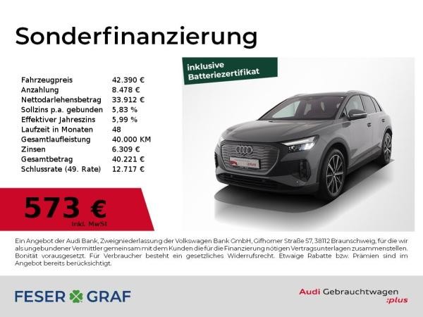 Audi Q4 e-tron 35 S line/Wärmepumpe/AHK/ParkAssist/AC