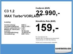 Citroën C3 1.2 MAX Turbo*VORLAUF* *Kamera*Navi*SHZ*