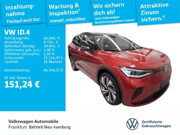 Volkswagen ID.4 GTX 4Motion Navi IQ.Light AreaView AHK SideAssist LaneAssist