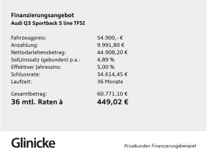 Audi Q3 Sportback TFSI S-LINE+AHK+MATRIX+TECH PLUS