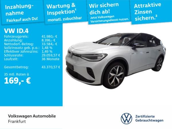 Volkswagen ID.4 GTX mit Entertainment-Paket 4Motion Navi IQ.LIGHT - LED-Matrix-Scheinwerfer Panoramadach DAB+