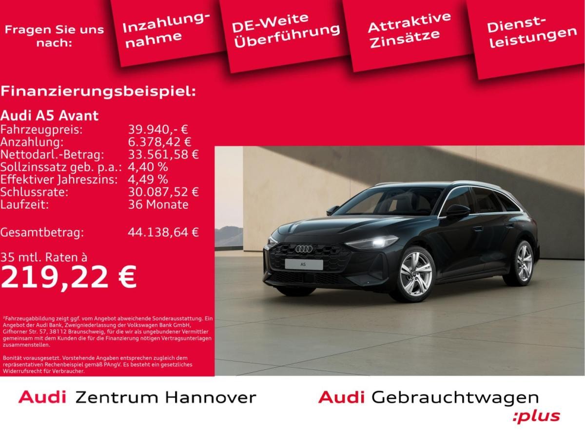 Audi A5 Avant 2.0 TFSI Kamera ACC Leder Sportstitze