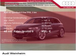 Audi A3 Sportback S line TFSI S tronic LED DAB Klima