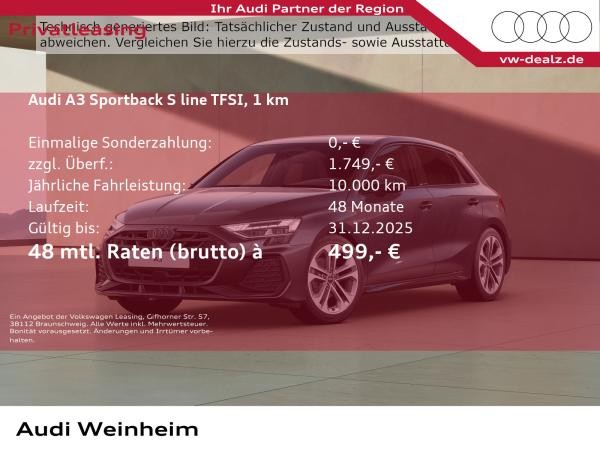 Audi A3 Sportback S line TFSI S tronic LED DAB Klima