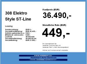 Peugeot 308 Elektro Style **Gewerbeknaller**