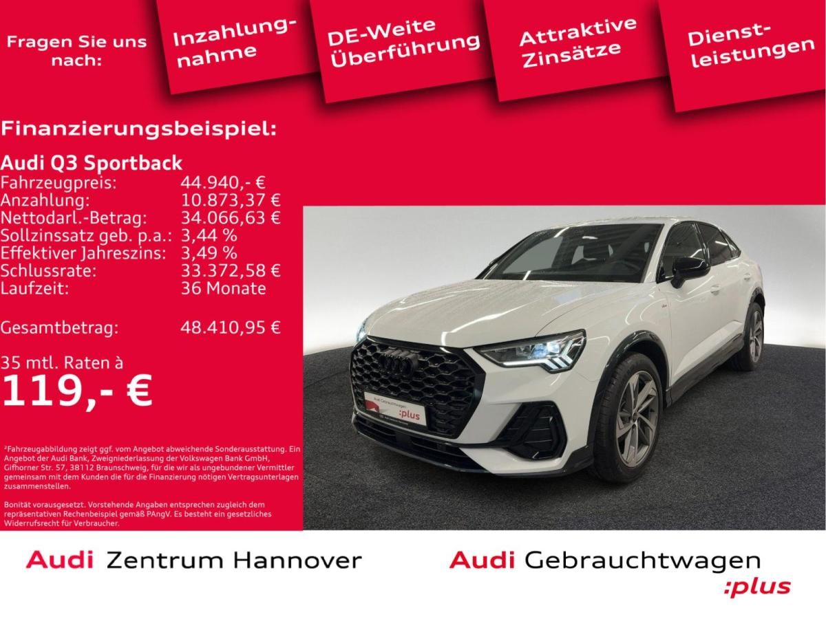 Audi Q3 Sportback S line 35 TFSI Kamera AHK LED virtual Navi