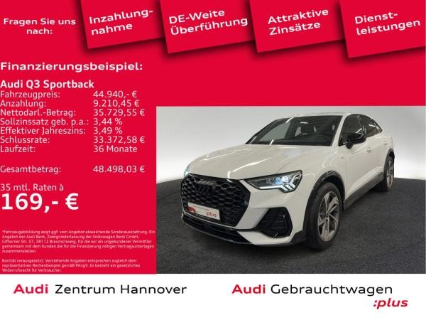 Audi Q3 Sportback S line 35 TFSI Kamera AHK LED virtual Navi