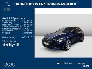 Audi A3 Sportback 40 TDI quattro S line *sofort verfügbar* Ehemaliger Listenneupreis am Tag der Erstzulassun