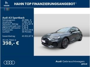 Audi A3 Sportback 35 TDI S-trc S line sofort verfügbar Ehemaliger Listenneupreis am Tag der Erstzulassung 63