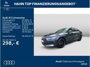Audi A3 Limousine 35TDI sofort verfügbar Ehemaliger Listenneupreis am Tag der Erstzulassung 51.790,- Euro