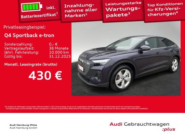 Audi Q4 e-tron Q4 Sportback 45 e-tron AHK Waermepumpe