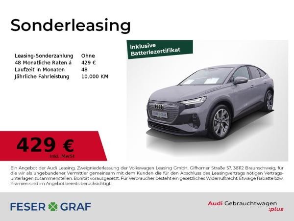 Audi Q4 e-tron Sportback 45 ACC AHK Matrix Navi RüKa