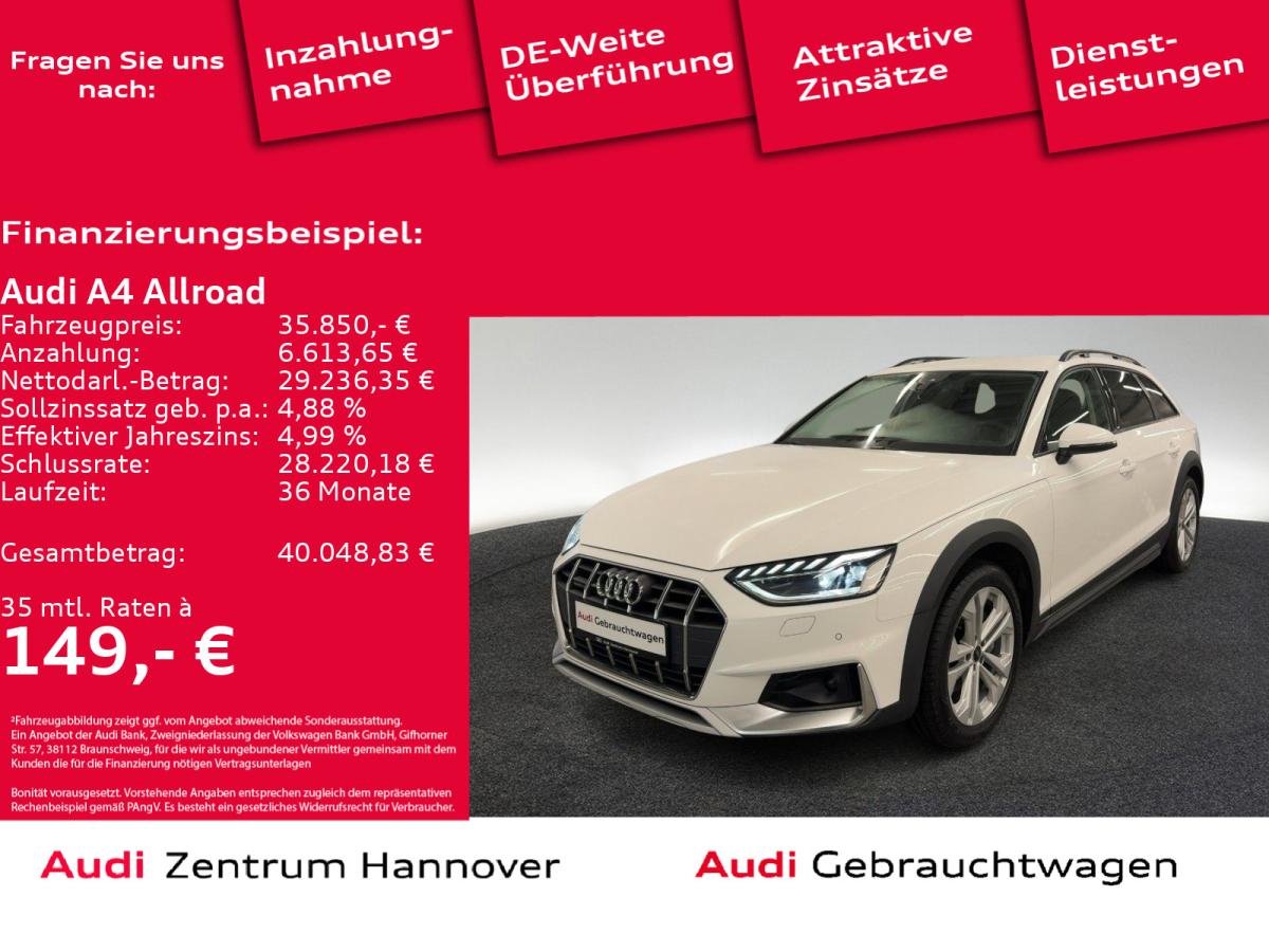 Audi A4 allroad 40 TDI quattro Kamera AHK virtual LED Navi