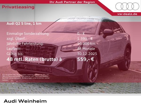Audi Q2 S-line 35 TFSI S-tronic LED Alu 19" Klima DAB