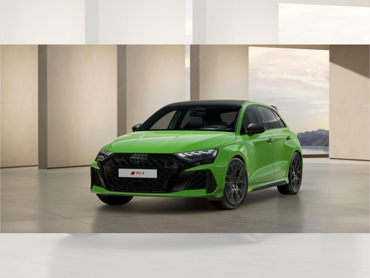 Audi RS3 RS 3 Sportback PanoDach, V-max Aufhebung 280km/h, Exterieurumfänge Carbon/Schwarz glänzent