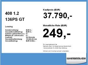 Peugeot 408 1.2 GT ACC+LED+Navi+SD+SHZ+2xKlima+360