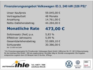 Volkswagen ID.3 GTX Fire+Ice 79 kWh PANODACH+AHK+HEADUP+AREAVIEW