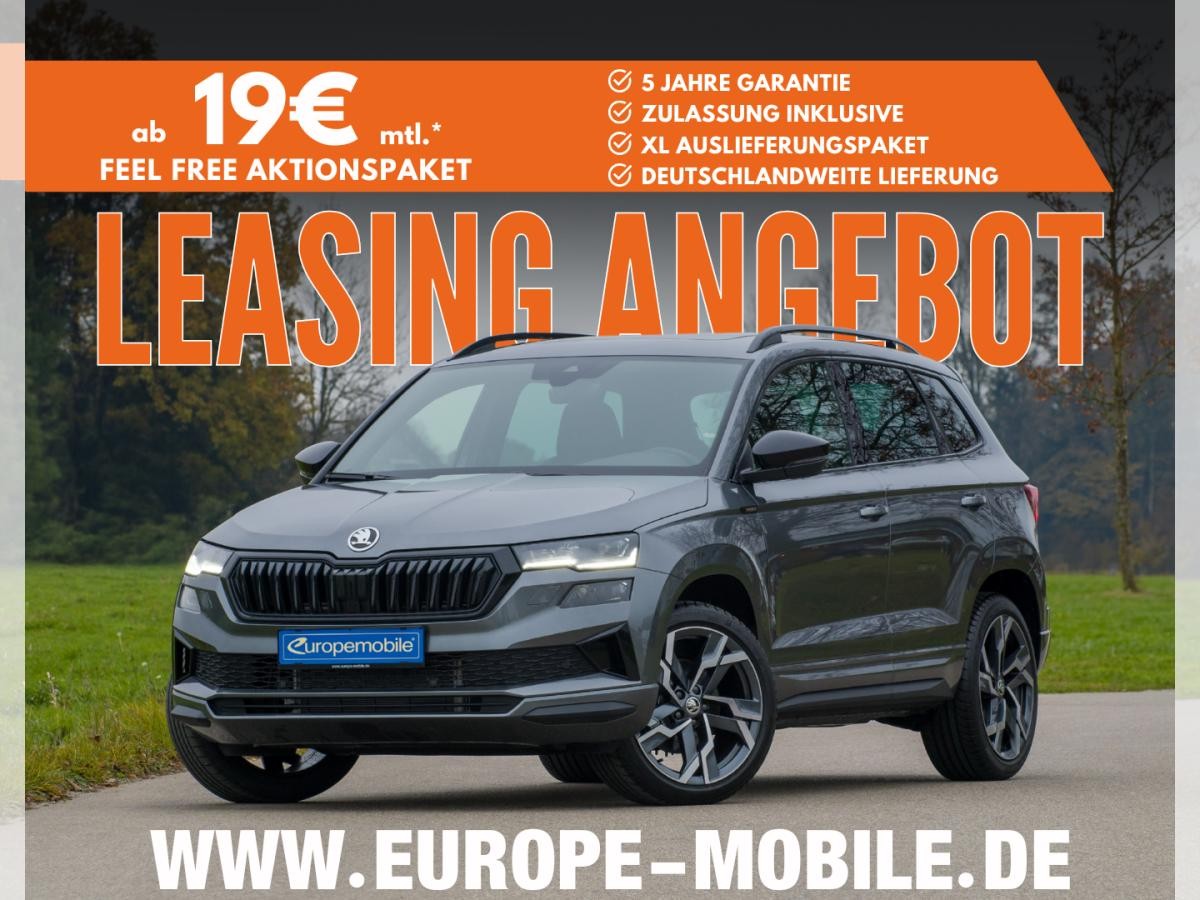 Skoda Karoq SPORTLINE 2026 1.5 TSI 110 kW DSG (UVP 52.160€/KW14/26) NAV/PANO/TRAVEL/CANTON/AHK/MATRIX/UVM.