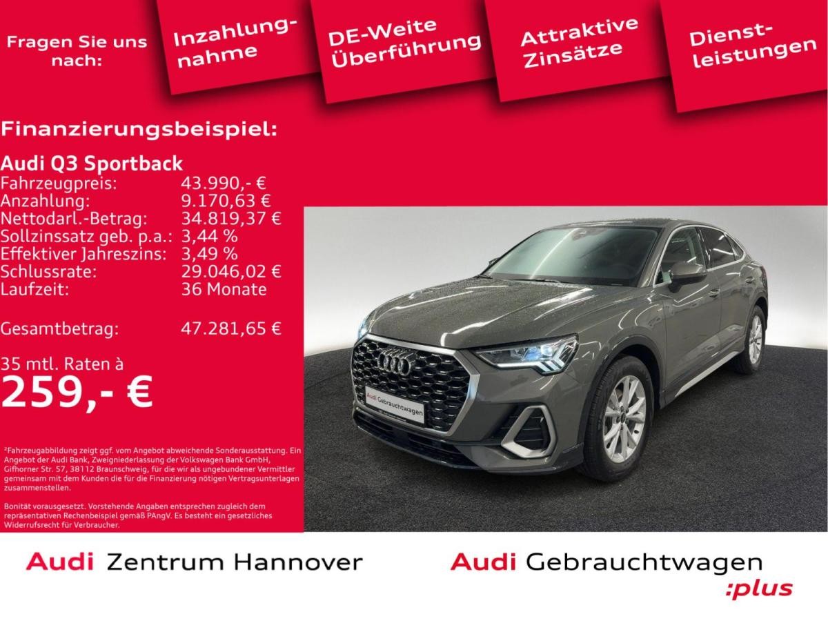 Audi Q3 Sportback S line 35 TFSI AHK LED virtual Sportsitze